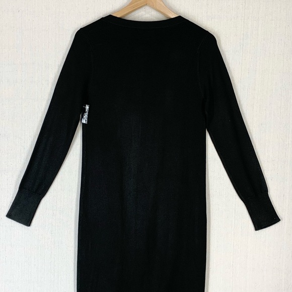 Modcloth~NWT~Women's Charter School Full Button Front Black Sweater‎ Dress~Sz S - Picture 8 of 14